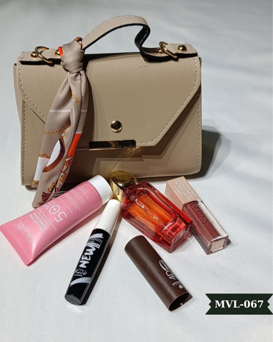 Vizon Fularlı Askılı El Çantası